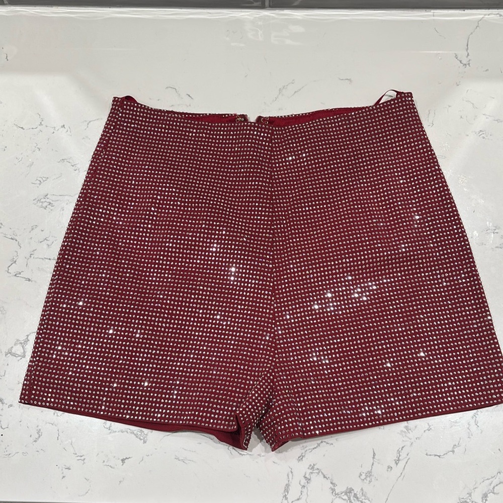 Pants Store High Waist Sparkly Shorts